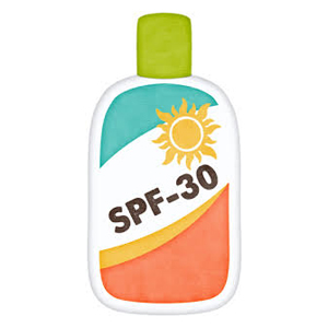 Apply sunscreen
